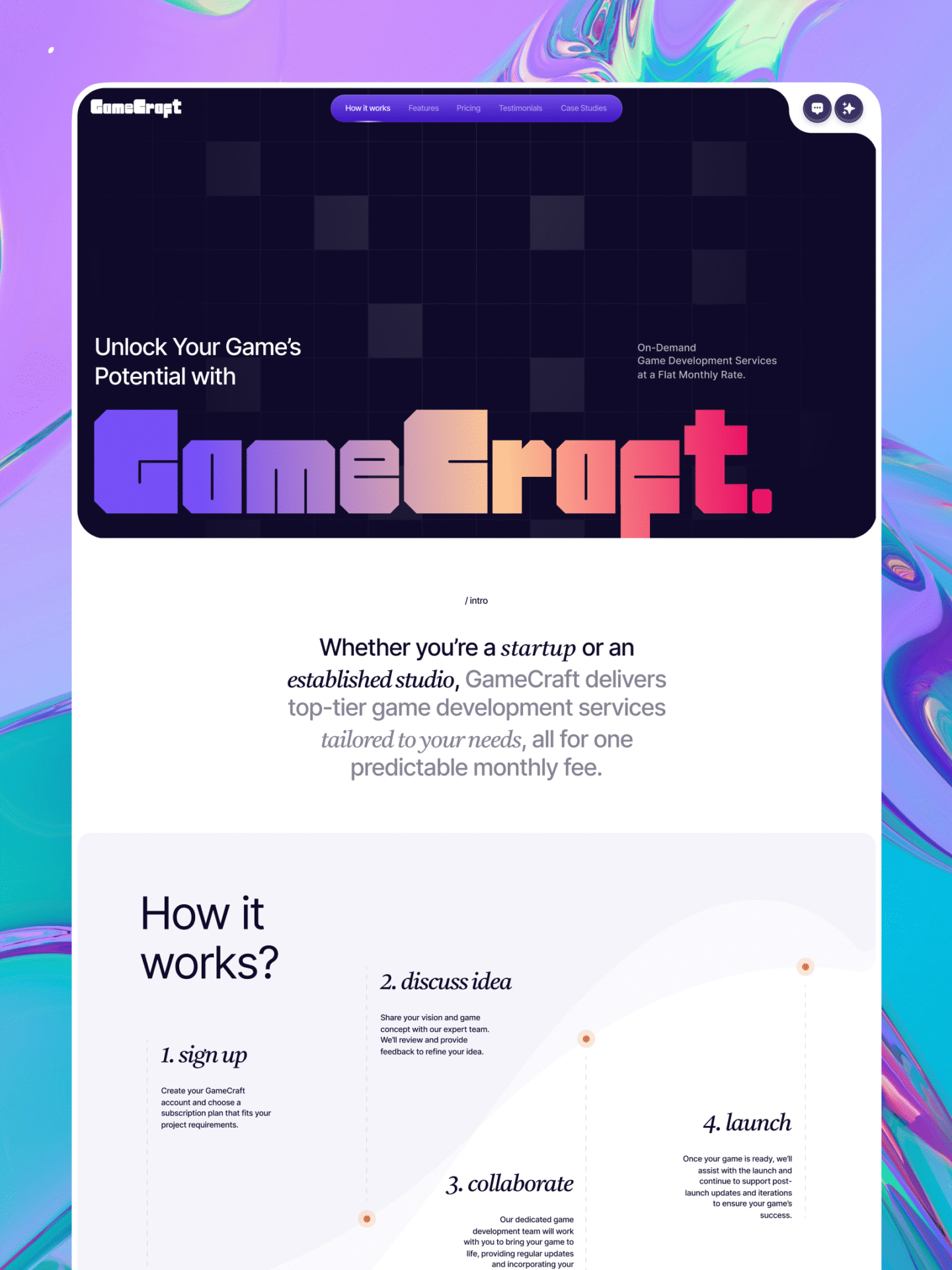 Homepage 2 Reel Unlimited Unlimited Graphic Design gamecraft (1)