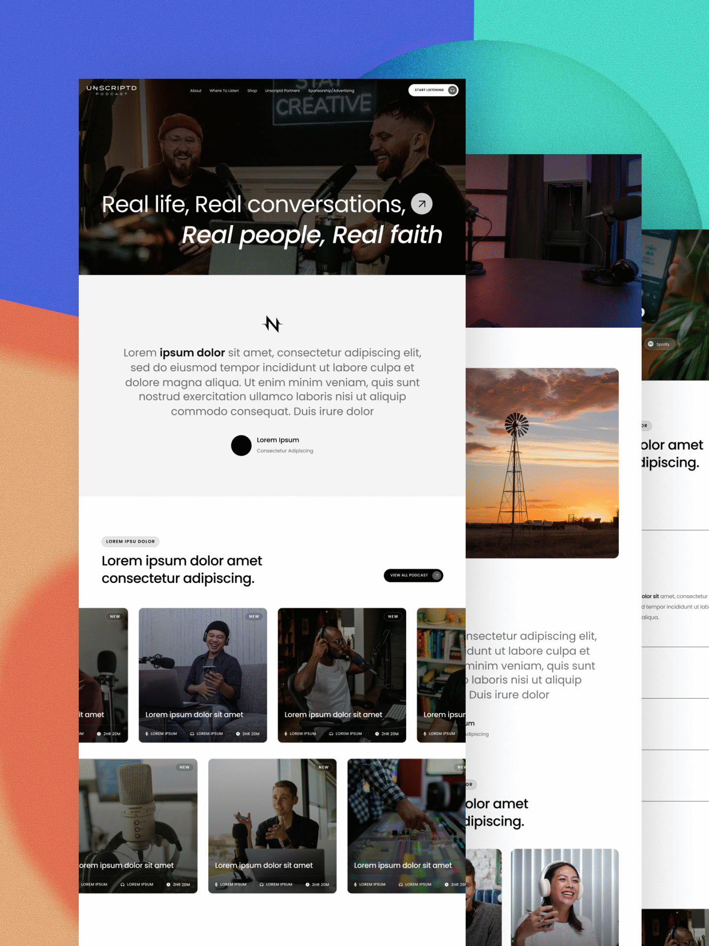 Homepage 17 Reel Unlimited Unlimited Graphic Design unscriptd